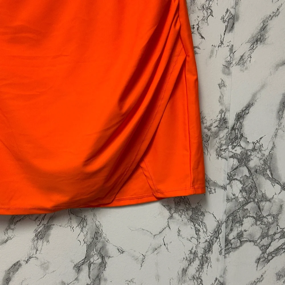 Women’s Swim Shorts Vibrant Orange Swim Bottom Size L